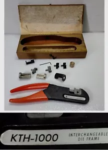 Vtg Kings KTH-1000 Interchangeable Die Frame Crimp Tool With few Dies USA - Picture 1 of 14