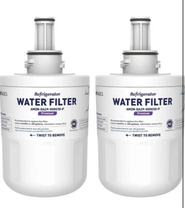 Amazon Basics Refrigerator Water Filter for Samsung DA29-00003G Replacement 2 Pk - Picture 1 of 5