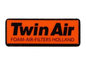 Adesivo Decalcomania Twin Air Vintage Sticker 90x30mm arancione/nero - Foto 1 di 1