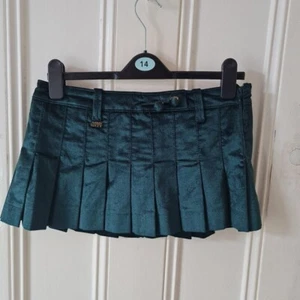 Vintage 00s Y2k Miss Sixty M low Rise Drop Waist Micro Mini Skirt Sexy Bimbo... - Picture 1 of 4