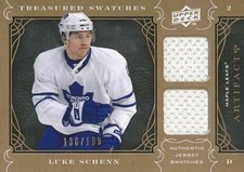2009-10 UD Artifacts TREASURED SWATCHES #LS LUKE SCHENN - x/199 - Toronto