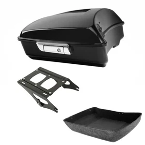 Chopped Trunk 2-Up Mount Rack Fit For Harley Touring Road Glide 2014-2025 - Picture 1 of 12