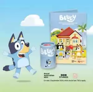 $1 Bluey 10-Coin Complete Coins Set in Official Folder). No Tube is included - Picture 1 of 1