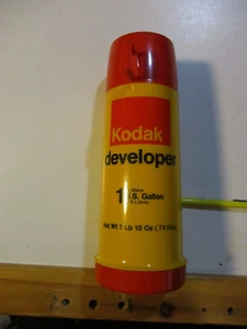 KODAK DEVELOPER VINTAGE THERMOS BRAND VACUUM BOTTLE THERMOS CAMERA FILM EASTMAN - Picture 1 of 17