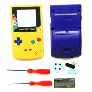 Yellow Purple Pokemen Limited Housing Shell Case for Nintendo Game boy Color GBC - Picture 1 of 26