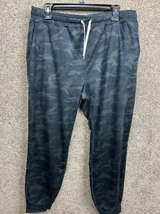 Vuori Jogginghose Damen XL schwarz grau Camouflage Dream Knit Performance Hose Athleisure - Bild 1 von 13