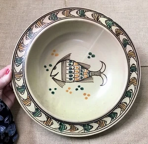 Vintage Fisch Konsole Schale Sasso Kunstkeramik Southwestern Boho Küste Cowgirl - Bild 1 von 5
