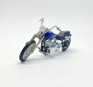 Hot Wheels Motorcycles Street Power Rollin Thunder Harley-Davidson Blue Bike - Picture 1 of 12