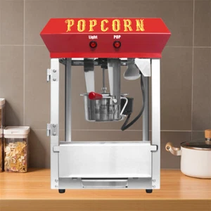Arbeitsplatte Kino Popcorn Maschine Maschine Popper 6 Unzen Edelstahl Wasserkocher - Bild 1 von 18