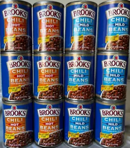 Lote de latas de chile Brooks Hot & Mild de 12-15,5 oz. Paquete mixto - Imagen 1 de 8
