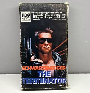 The Terminator VHS 1984 Video Tape Arnold Schwarzenegger VTG Original HBO RARE! - Picture 1 of 11