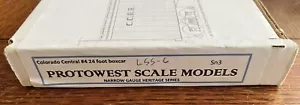 NEW Sn3 Protowest Scale Models - Colorado Center #4 24 foot boxcar kit  1:48 - Picture 1 of 3
