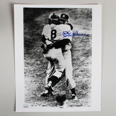 Don Larsen Signed Photo 8x10 COA JSA Cert & Sticker - Image 1 of 3