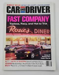 Car And Driver Magazine Camaro SS vs Mustang Cobra vs Trans Am + S2000 Aug 1999 - Imagen 1 de 6