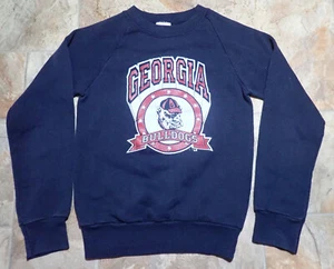 College Togs by Rah-Rah Sales Georgia BullDogs Vtg Sweatshirt Boys 10-12 Youth - Picture 1 of 9