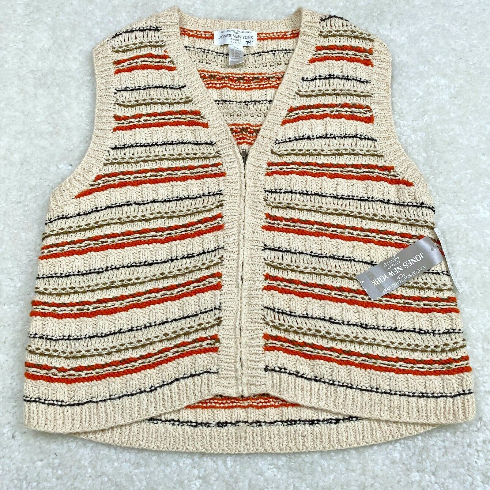 Jones New York Womens Zipper Knit 