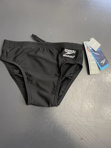 Speedo Endurance Brief Youth 24 Black NWT $45 - Picture 1 of 5