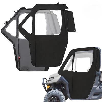 Soft Cab Door Kit Fit Can-Am Defender HD 5 7 8 9 10 2016+ Soft Doors Left+Right - Image 1 of 4