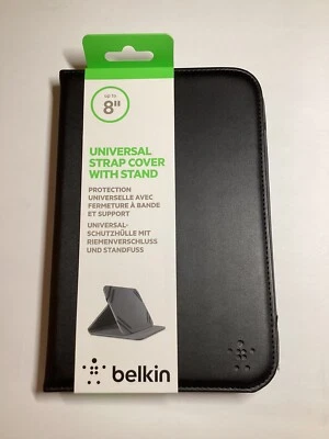 Belkin Leather Tab Cover Case Universal Folio 6’ To 7.9’ inch Black And Stylus - Image 1 of 4