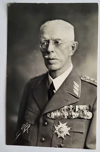 Vintage 1940 RPPC KING GUSTAVE V SWEDEN HOUSE OF BERNADOTTE TENNIS HALL OF FAMER - Bild 1 von 2