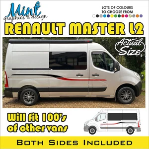 RENAULT MASTER L2 Motorhome Camper Decals Stickers Van Graphics NO P&P 026 - Picture 1 of 4