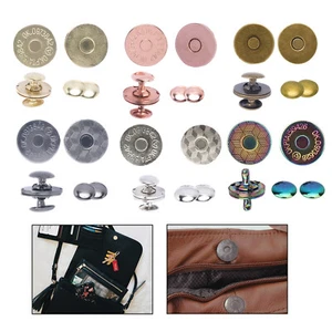 14/18mm Magnetic Double Rivets Buttons Fastenings Purses Bags Handbags Luggage - Picture 1 of 39