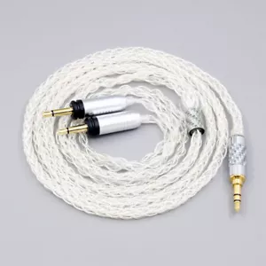 99% Pure Silver 8 Core Headphone Cable For Focal Clear Elear Elex Elegia Stellia - Picture 1 of 6