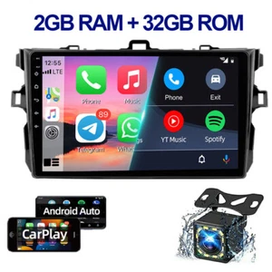 Radio estéreo para automóvil Toyota Corolla 07-13 navegación GPS Android 11 WIFI Carplay - Imagen 1 de 12