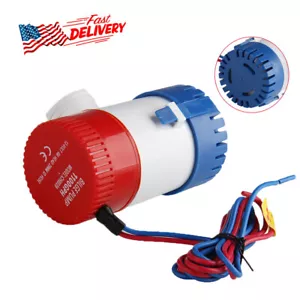 Bilge Water Pump 1100GPH Submersible Replacement for Boat RV Marine Bait Tank - Picture 1 of 14