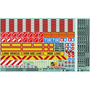 Tamiya 56534 RC Sticker Set 1/14 Scale Tractor Truck Body - Picture 1 of 1