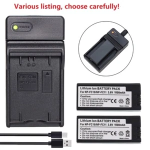 NP-FC11 FC10 Battery or charger for Sony Cyber-shot DSC-P8 DSC-P8L DSC-P9 DSC-V1 - Picture 1 of 52