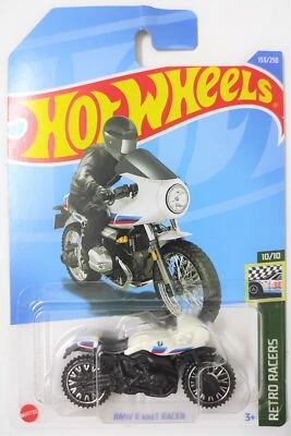 Tarjeta MOSC Hot Wheels 153/250 2022 Retro BMW R NineT Racer Blanca No Perfecta Foto 1 de 2
