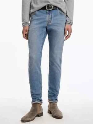 NWT $218 John Varvatos Brent Regular Jeans In Cloud Blue Size:31 - Image 1 of 4
