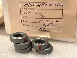 10x Toroid Ferrite Core 24x13mm Toroidal Coil Form / Ring USSR Nos - Picture 1 of 5