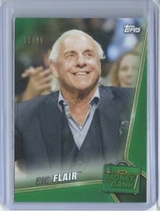 2019 Topps WWE Money In The Bank Ric Flair Green Parallel /99 Nature Boy HOFer - Picture 1 of 2
