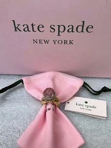 NWT KATE SPADE NEW YORK ICE CREAM SUNDAE 12-K Gold Plated Metal Glass Stone Ring - Picture 1 of 12