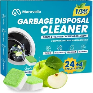 Garbage Disposal Cleaner and Deodorizer 28 Tablets: Maravello Sink Foaming Garba - Picture 1 of 8