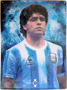 Plaque métal vintage MARADONA FOOTBALL   40 x 30 cm - Picture 1 of 1