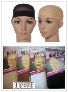 Hair Net Wig Cap for Wearing Wigs Soft Stocking Fabric Control Hair 4 Colours - Picture 1 of 6