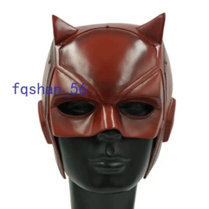 Daredevil Matt Murdock Cosplay Props PVC Helmet Red Mask Wearable Halloween Gift - Picture 1 of 5