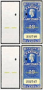 2x CANADA 1938 REVENUE GEORGE VI PRE WWII MINT FACE 20 CENT MNH PAIR STAMP LOT - Picture 1 of 6
