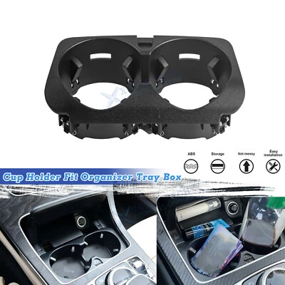 Front Console Insert Dual Water Cup Holder For Mercedes Benz E Class 2017-up - Image 1 of 4
