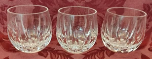 Stuart Claridge Clear Crystal 2-3/4" 4 Oz Flat Tumblers - Set of 3 - Very Nice! - Picture 1 of 3