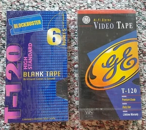 2 brandneue versiegelte VHS T-120 Bänder - Bild 1 von 2