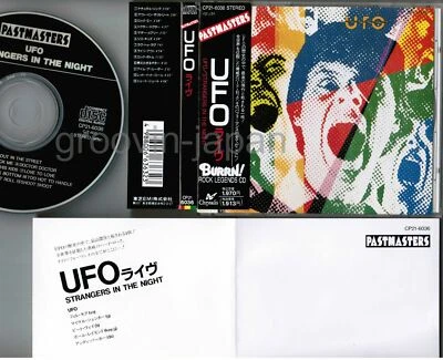 UFO Strangers In The Night JAPAN CD CP21-6036 w/ 'BURRN! ROCK LEGENDS' OBI FreeS Foto 1 de 4