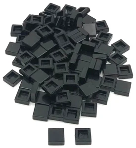 Lego 100 nuevo azulejo negro 1 x 1 piezas planas lisas - Imagen 1 de 1