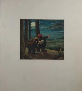 Dibujo ilustración lápiz topo Max Radler Simplicissimus Tempera 1960 - Imagen 1 de 6
