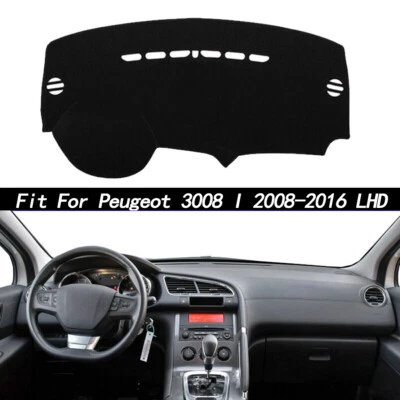 Best Car Dash Mat Dashboard Cover Carpet For Peugeot 3008 I 2008-2016 - Image 1 of 4