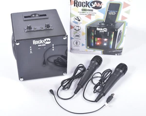 RockJam Singcube Bluetooth Karaoke Maschine mit zwei Mikrofone LED Licht Box - Bild 1 von 7