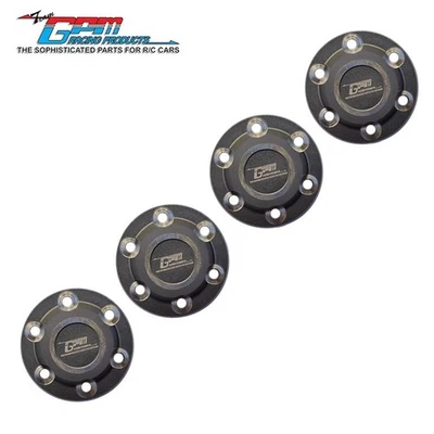 GPM Aluminum Silver Inlay Design Wheel Lock For AXIAL SCX6 Jeep Jlu Trial Honcho - Image 1 of 4